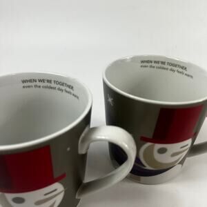 Starbucks Holiday Coffee Tea Mugs 2011 Snowman 20oz Christmas Coldest Days Gift